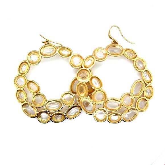 Jewelry - Lots of Yellow Stones Statement Earrings